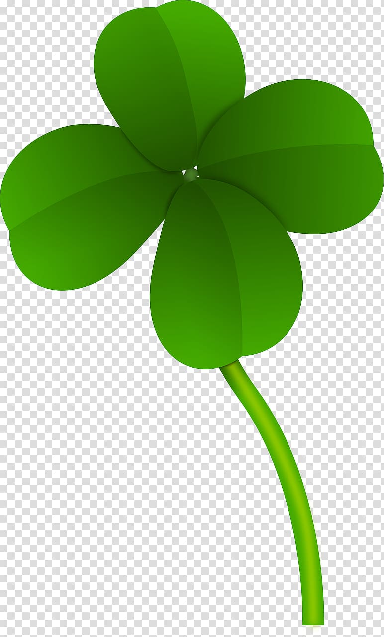 Green leaf art, Four-leaf clover Clover Culture Luck, Clover