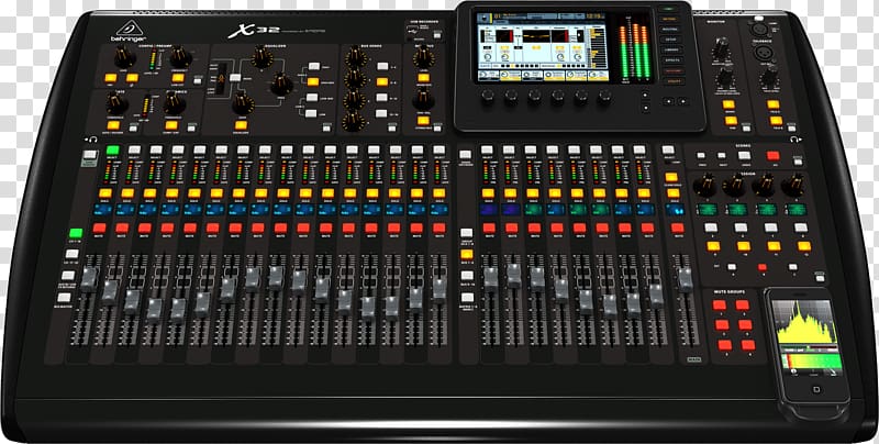 Audio Mixers Digital mixing console Audio engineer Behringer, others transparent background PNG clipart