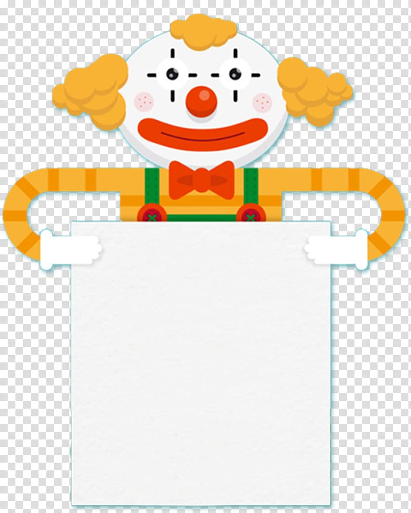 Clown Birthday, Cartoon Clown border transparent background PNG clipart