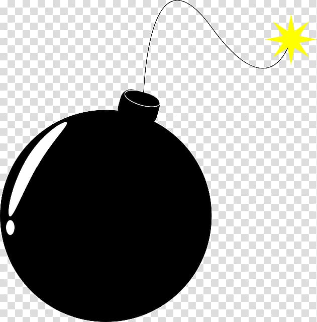 Bomb Nuclear weapon , Cartoon Bomb transparent background PNG clipart