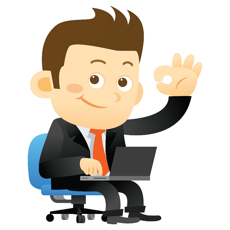 Marketing management Businessperson, sitting man transparent background PNG clipart