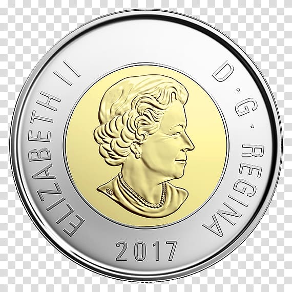 Coin set Canada Toonie Royal Canadian Mint, Coin transparent background PNG clipart