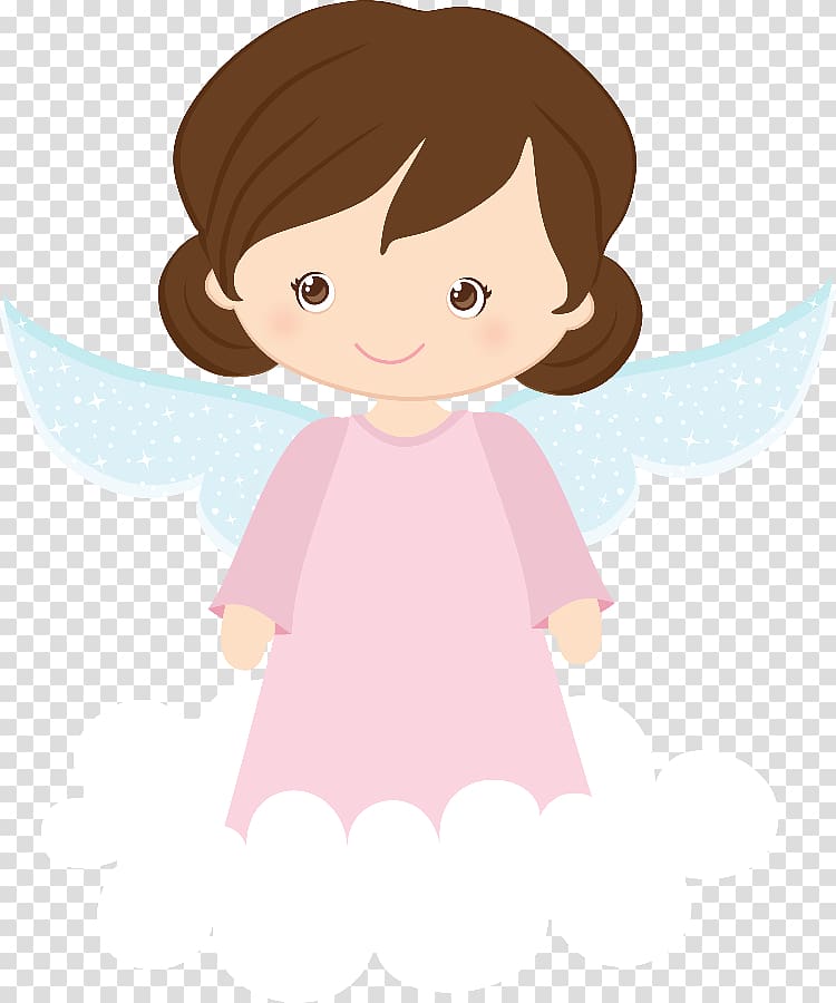 female angel illustration, Baptism Convite Angel Eucharist Confirmation, Pink Angel transparent background PNG clipart