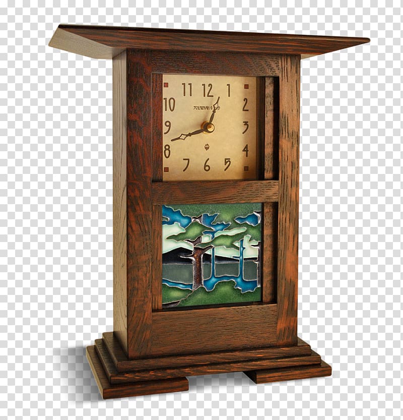 Motawi Tileworks Clock Arts and Crafts movement Handicraft, mountain landscape painting transparent background PNG clipart