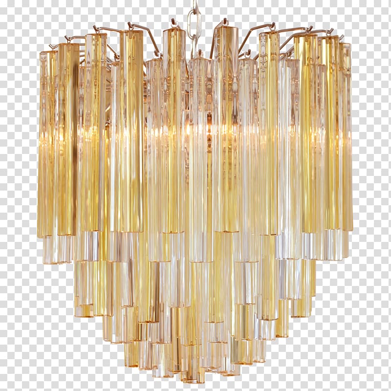 Chandelier Murano glass Lead glass Light fixture, simple creative stained glass chandelier cafe bar transparent background PNG clipart