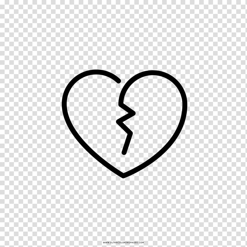 Broken heart Drawing , heart transparent background PNG clipart