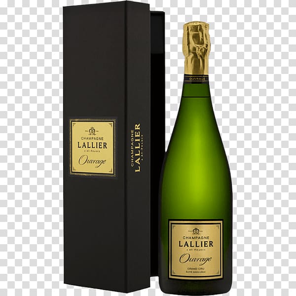 Lallier champage bottle with box, Champagne Lallier Ouvrage Grand Cru transparent background PNG clipart