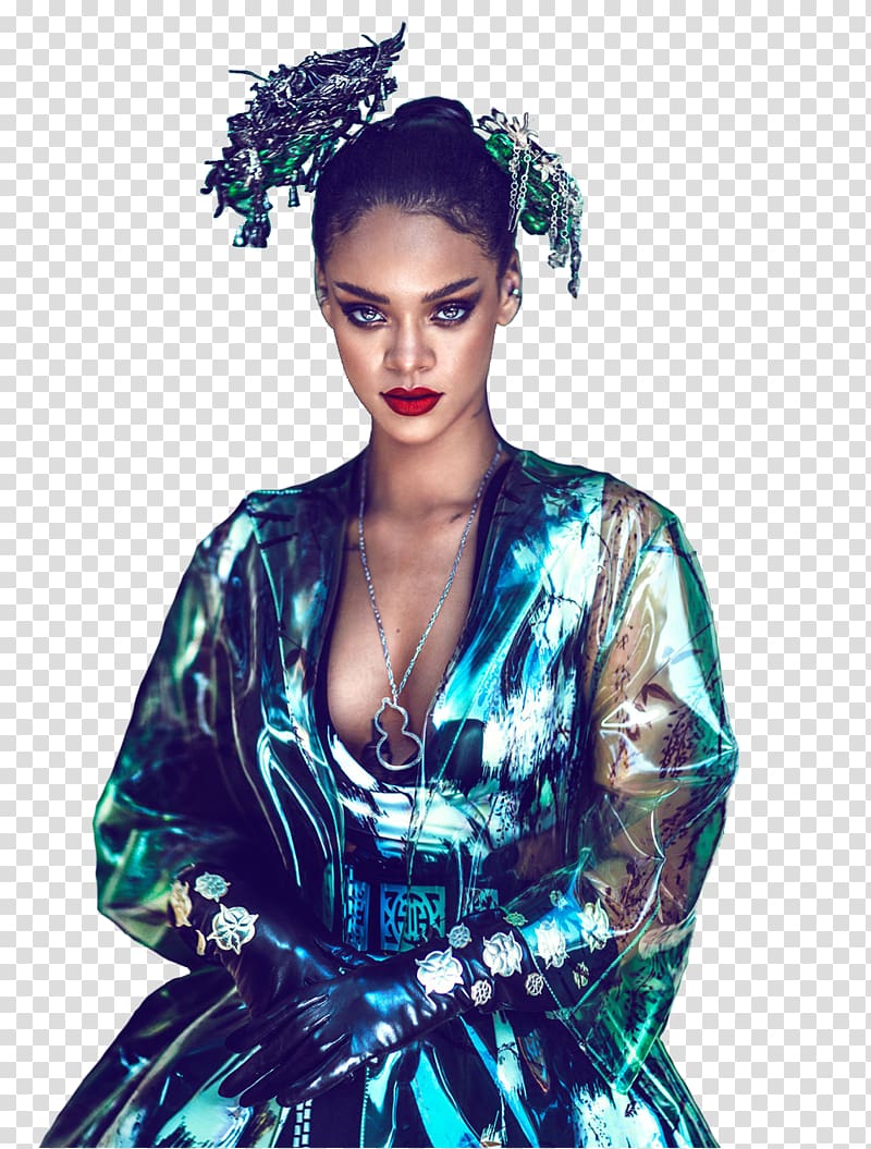 Rihanna China Harper\'s Bazaar shoot Fashion, rihanna transparent background PNG clipart