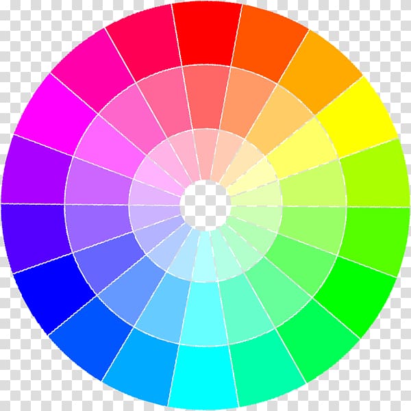 Color wheel Color theory Monochromatic color Color scheme Complementary colors, large colorfull lense transparent background PNG clipart