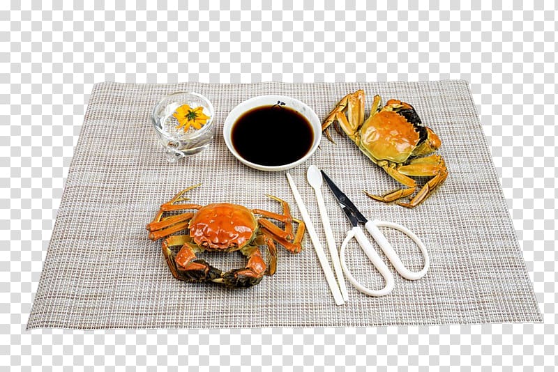 Chinese mitten crab Seafood Breakfast Eating, Crabs transparent background PNG clipart