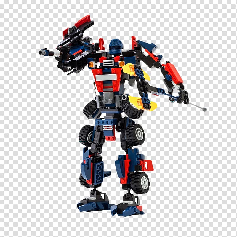 Optimus Prime Bumblebee Toy block Transformers, Lego robot transparent background PNG clipart