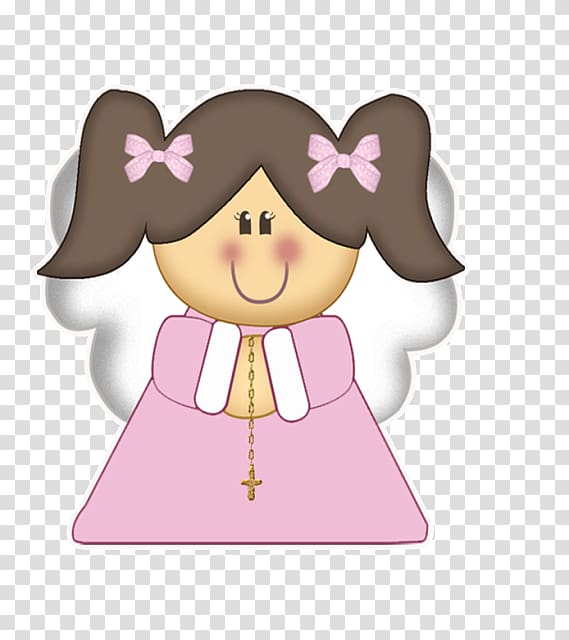Baptism First Communion Child Convite Oroigarri, Cute angel girl transparent background PNG clipart