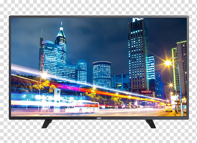 AOC International LED-backlit LCD Smart TV Television set, contrast box transparent background PNG clipart