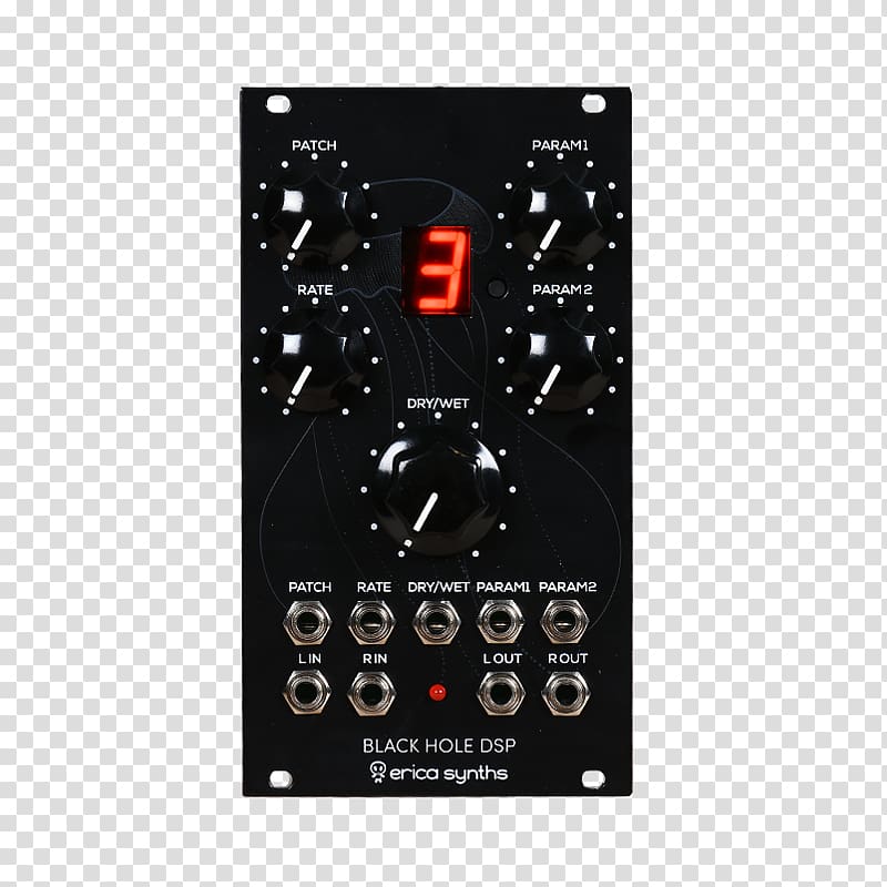 Doepfer A-100 Sound Synthesizers Modular synthesizer Wavetable synthesis Voltage-controlled oscillator, black mangrove transparent background PNG clipart