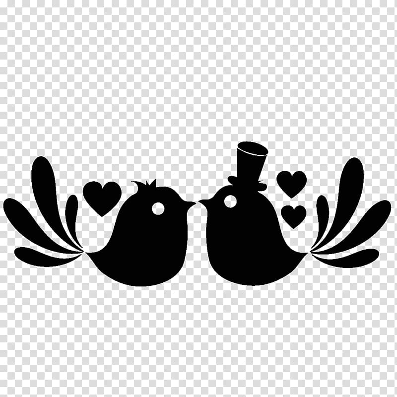 Bird Drawing Love , tribal elements transparent background PNG clipart