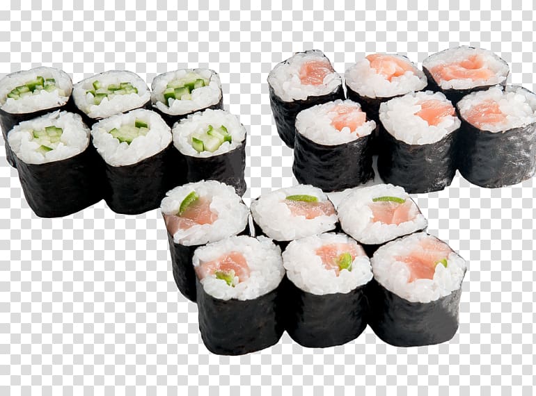 California roll Sushi Gimbap Makizushi Japanese Cuisine, sushi transparent background PNG clipart