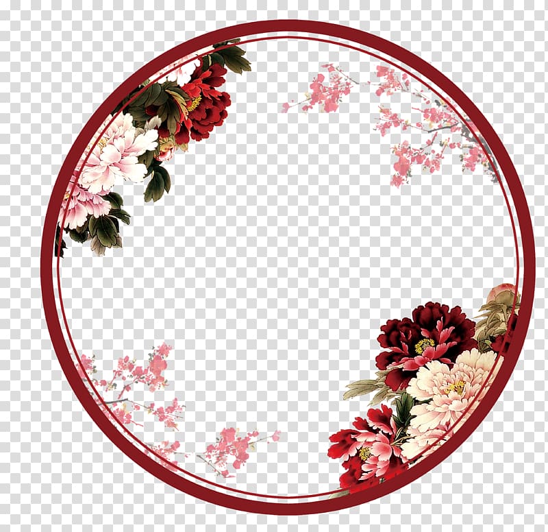 Flower Circle Wreath , flower transparent background PNG clipart