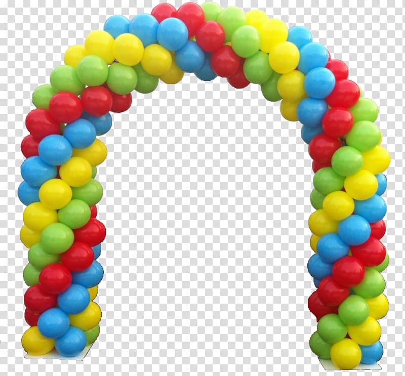 Mylar balloon Arch Party Birthday, birthday decor transparent background PNG clipart