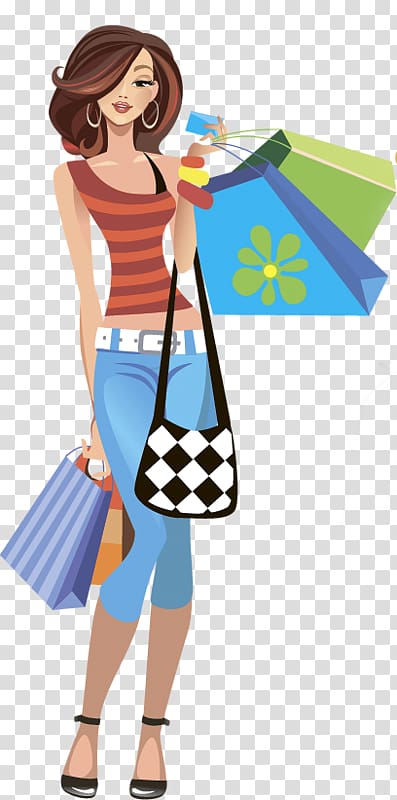 Shopping Woman Fashion , woman transparent background PNG clipart