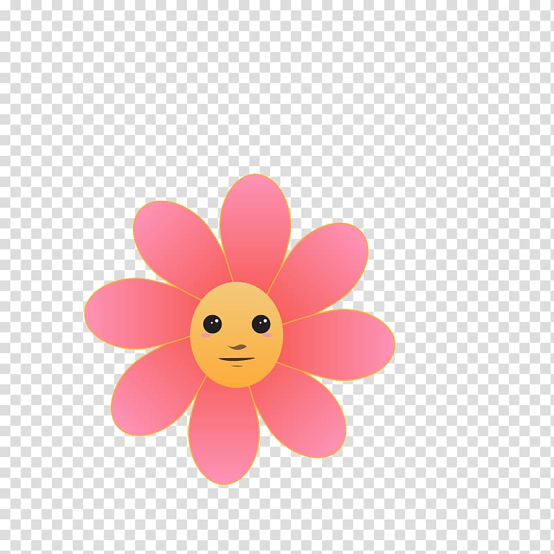 Flower Smiley Face , Bloody Knife transparent background PNG clipart
