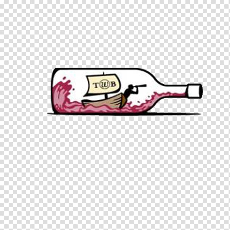 Wine Logo Alphabet Arm Design Bottle Creativity, drifting bottle transparent background PNG clipart