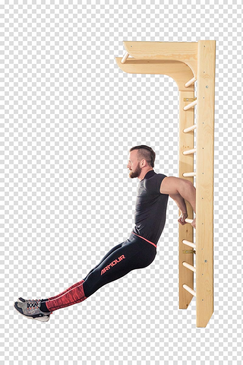 Physical fitness Wood Wall bars Pull-up Exercise, wood transparent background PNG clipart