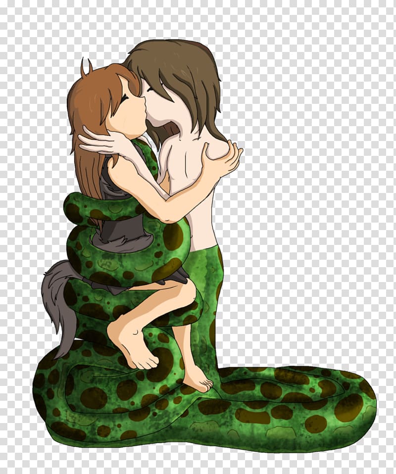 Kaa Nāga Snake Romance Hug, snake transparent background PNG clipart