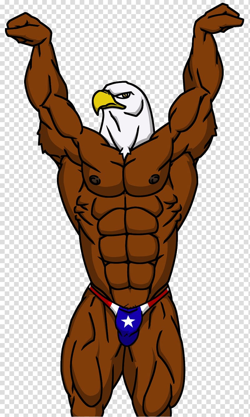 Muscle Arm Bodybuilding Art Furry fandom, eagle transparent background PNG clipart