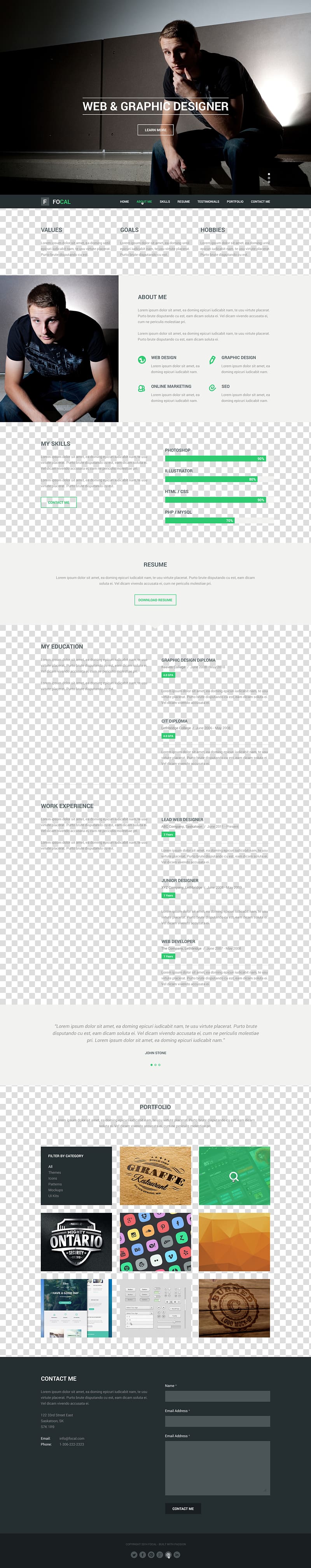 Curriculum Web Template