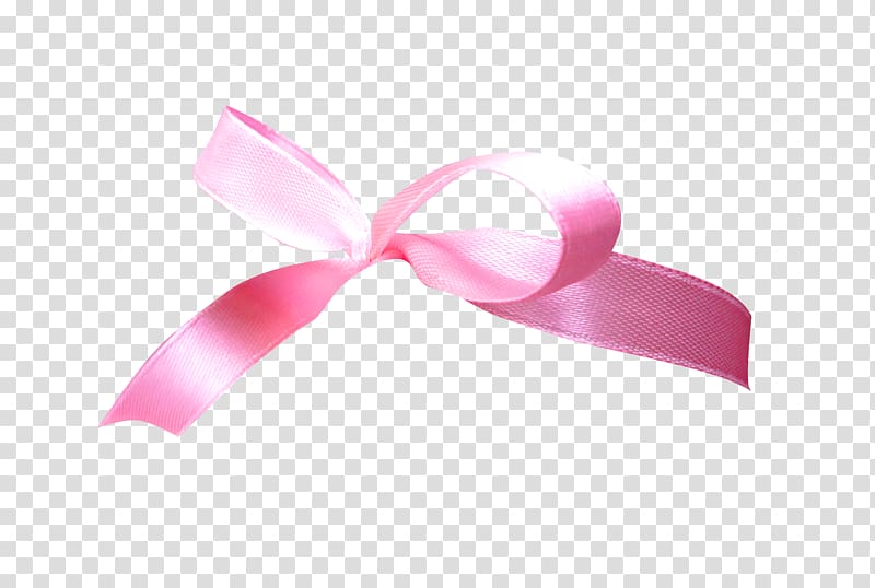 Pink ribbon Pink ribbon Shoelace knot, Pink bow ribbon transparent background PNG clipart