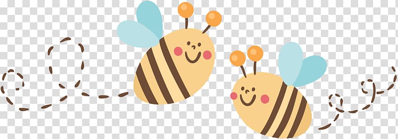 Apidae , Cartoon bees transparent background PNG clipart