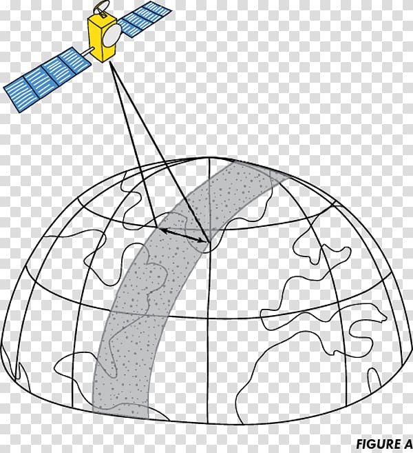 Swathe Satellite Mapping Earth from Space Orbit, earth transparent background PNG clipart