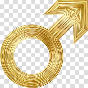 Gender symbol Man Female, gold transparent background PNG clipart thumbnail