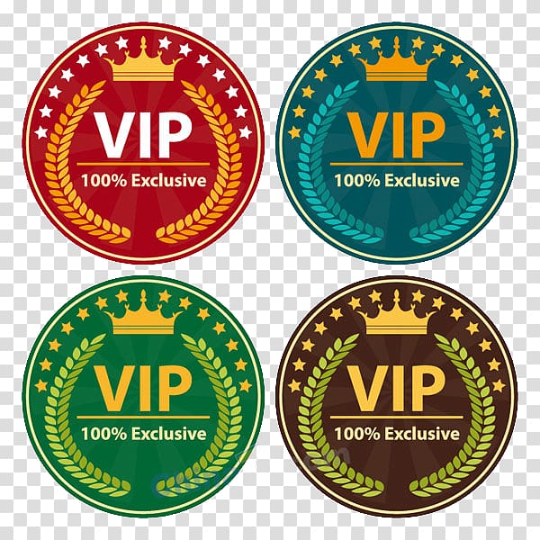 Badge Euclidean Icon, VIP badge special treat transparent background PNG clipart