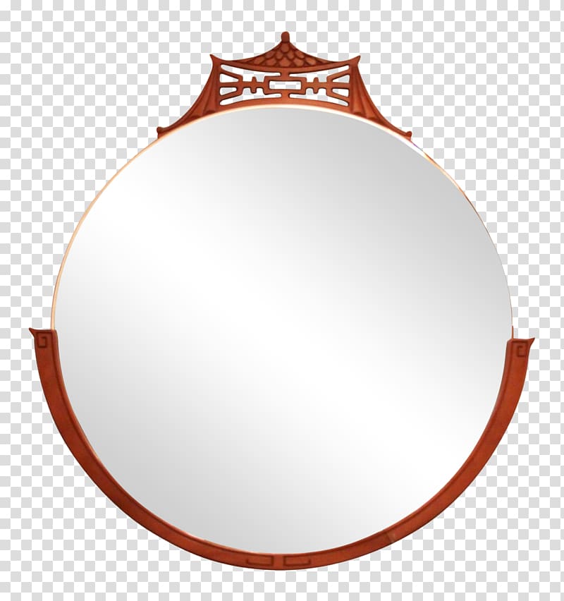 Wall Mirror Antique Gold Mid-century modern Circle, mirror transparent background PNG clipart