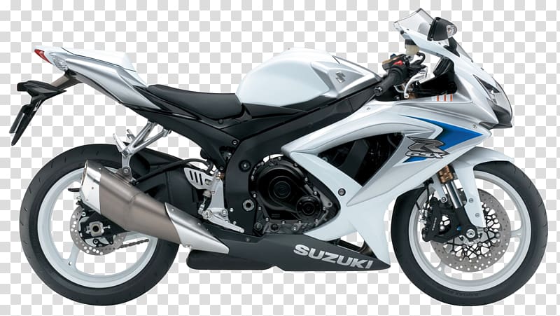 Suzuki GSX-R600 Suzuki GSX-R series Suzuki GSX series GSX-R750, Suzuki GSX R600 White Motorcycle Bike transparent background PNG clipart