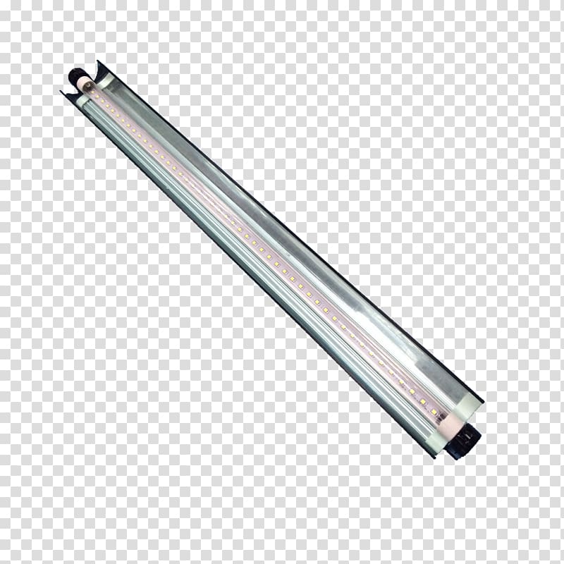 LED tube Light-emitting diode Fluorescent lamp, light transparent background PNG clipart