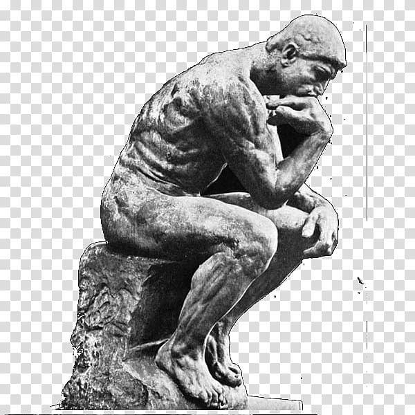 Thought Philosophy The Thinker Critical thinking Intellectual, philosophy transparent background PNG clipart