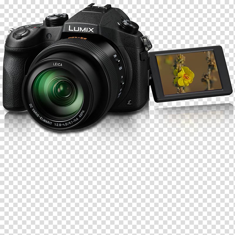 Lumix Bridge camera Point-and-shoot camera Panasonic, Camera transparent background PNG clipart