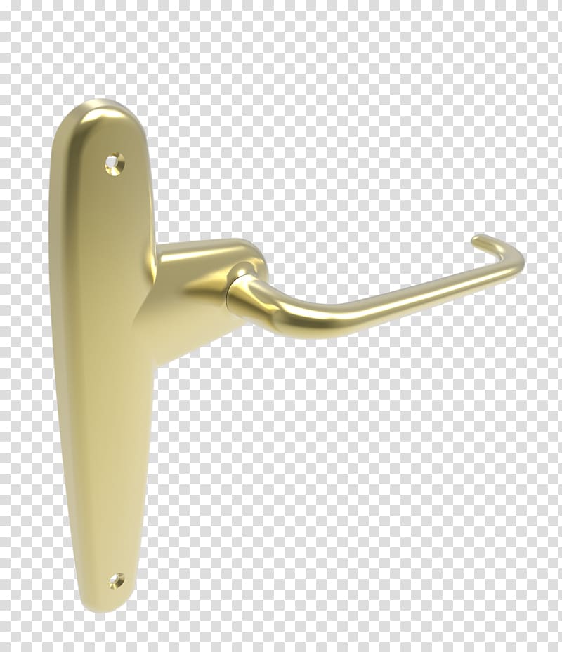 Door handle Brass Material Metal Alloy, plaque transparent background PNG clipart