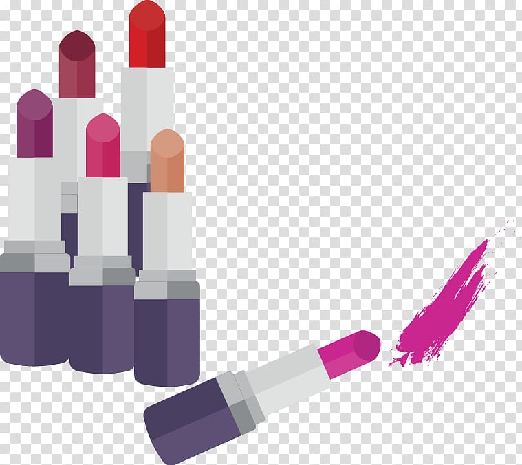Cosmetics Lipstick Graphic design, cartoon variety of color lipstick lipstick transparent background PNG clipart