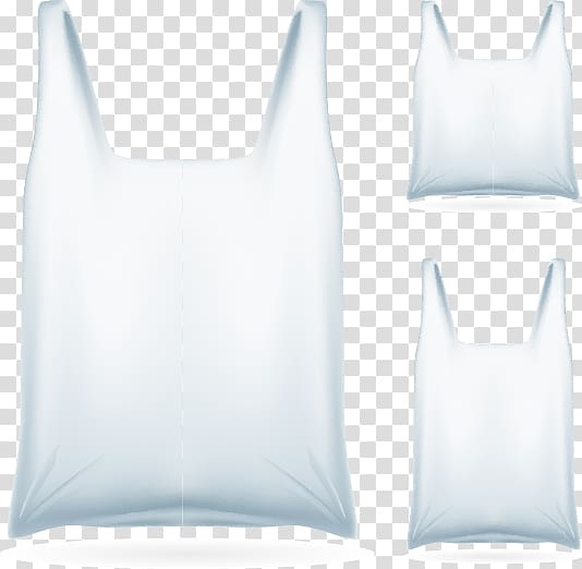 plastic bag illustration, Textile Outerwear Pattern, 3 white plastic bag design material transparent background PNG clipart