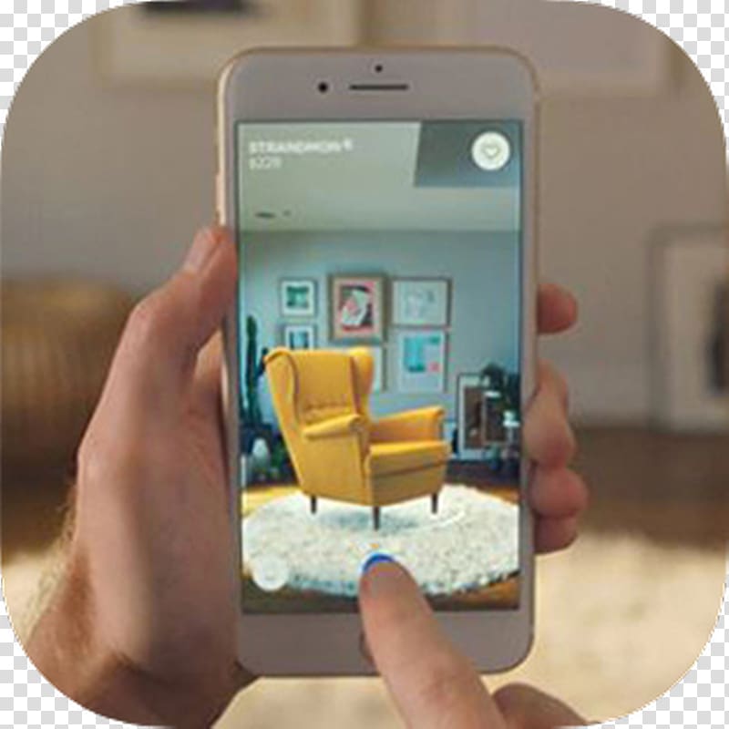 Smartphone IKEA Furniture Chair Augmented reality, IKEA Catalogue transparent background PNG clipart