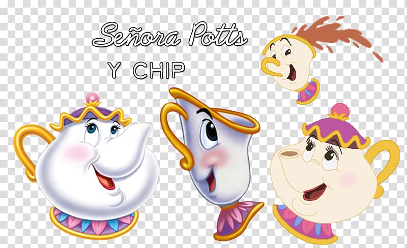 Beast Belle Mrs. Potts Cogsworth Animation, Animation transparent background PNG clipart