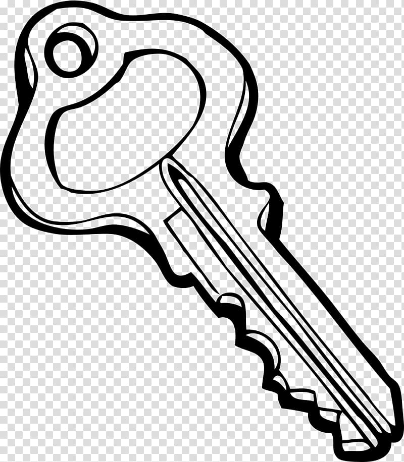 Coloring book Key Drawing, key transparent background PNG clipart