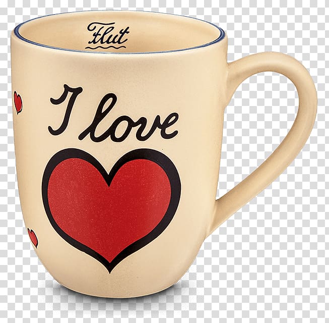 Coffee cup Mug Tasse mit Schriftzug Text, i love shopping transparent background PNG clipart