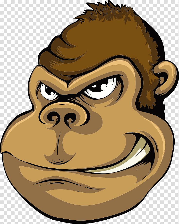 Angry Monkey Drawing Cartoon Illustration, illustration monkey transparent background PNG clipart