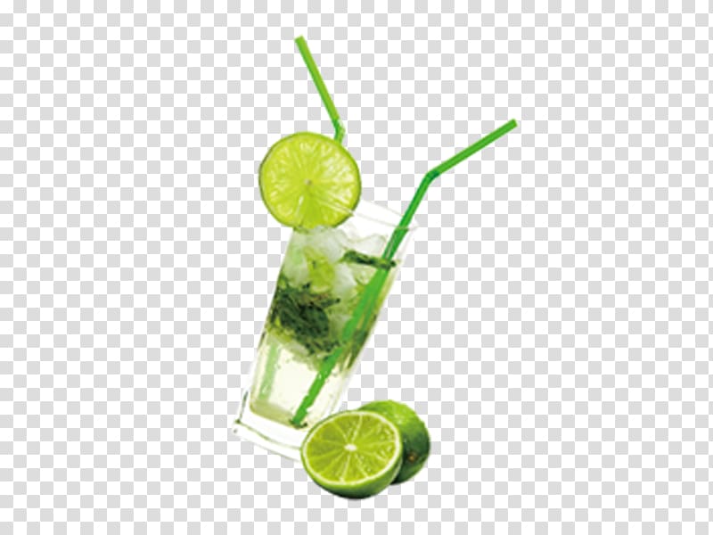 Mojito Juice Vodka tonic Caipiroska Caipirinha, Green lemonade cup creative transparent background PNG clipart