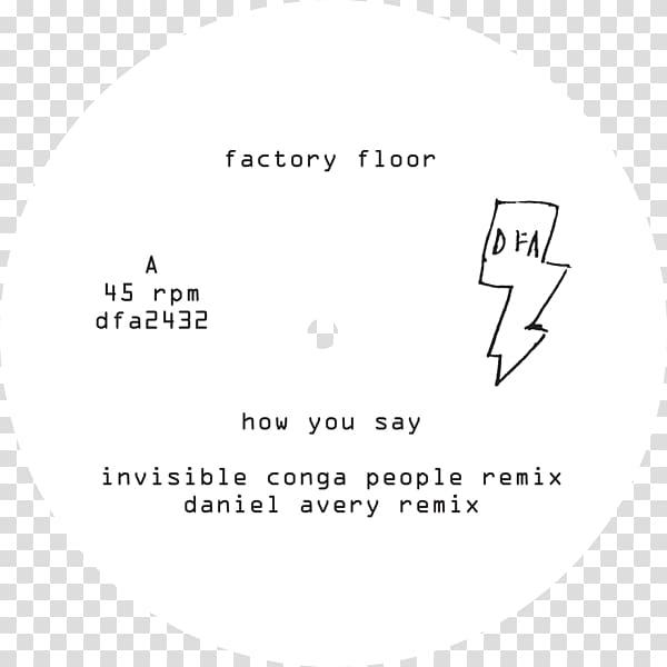 How You Say Factory Floor DFA Records Single Music, Lullabies Single Remixes transparent background PNG clipart