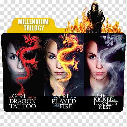The Girl with the Dragon Tattoo The Girl Who Played with Fire Album cover Hair coloring Culture, Noomi Rapace transparent background PNG clipart